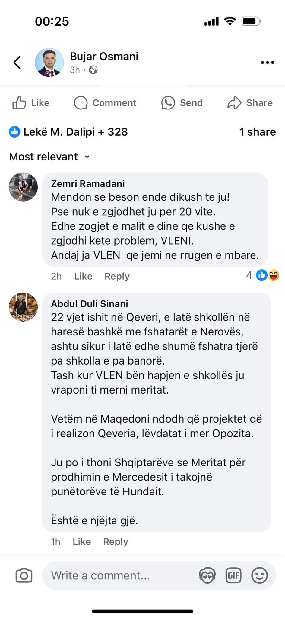 Bujar Osmani përpiqet të marrë meritat për shkollën e Nerovës  qytetarët e bëjnë horr  E bëri VLEN i