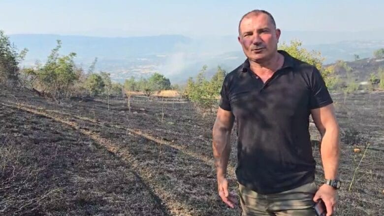 Zjarri në Bllacë  Angellov  Është vënë pjesërisht nën kontroll