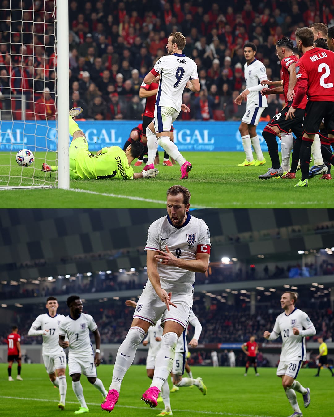 Harry Kane prishi festën kuqezi  Shqipëria mposhtet nga Anglia