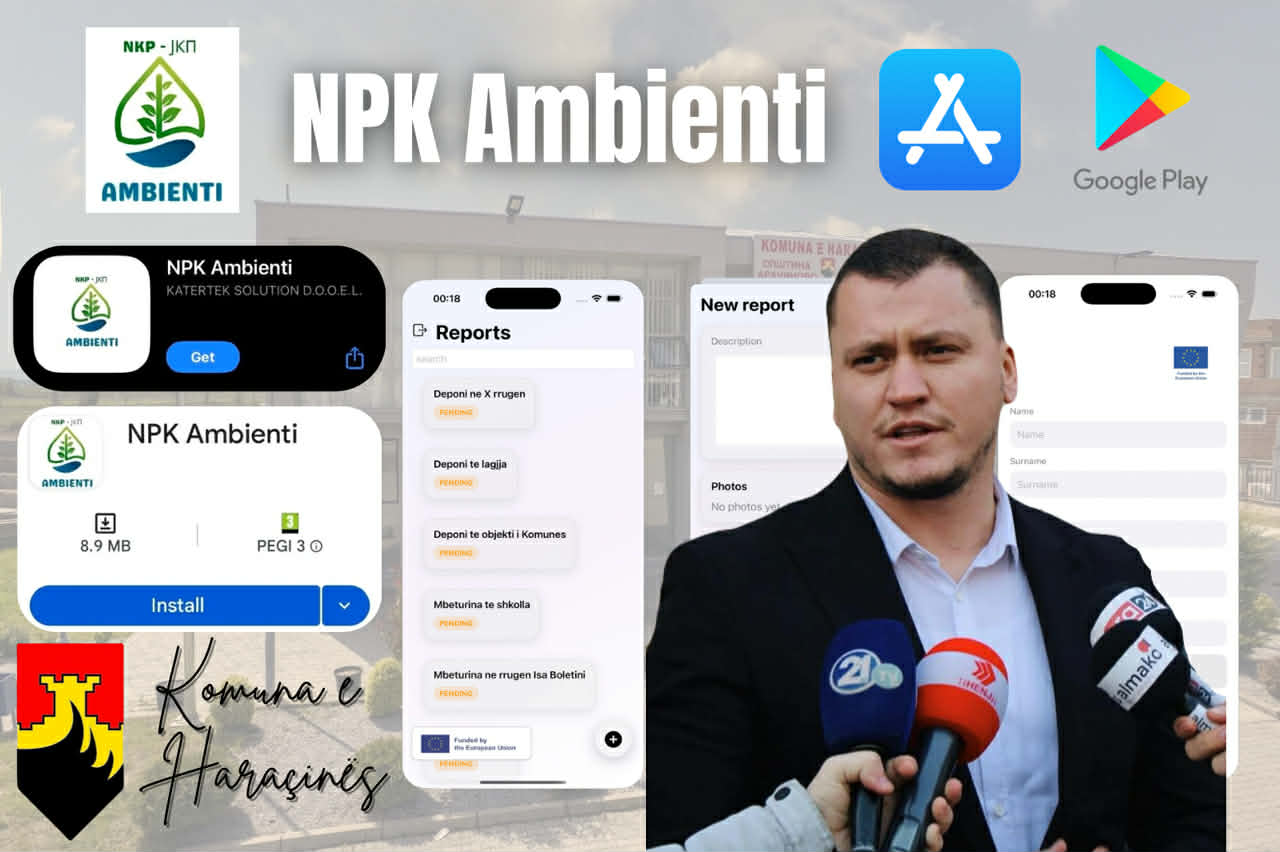 Daut Beqiri realizon premtimin për digjitalizim  prezanton aplikacionin  NPK Ambienti  në Haraçinë