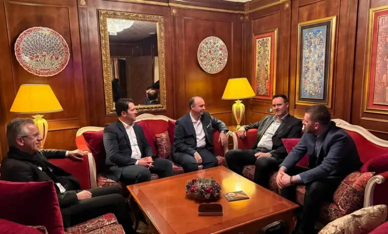 Zv kryeministri i parë Bekim Sali dhe kryeparlamentari Gashi takohen me Konjufcën  Bashkëpunimi me Kosovën do thellohet edhe më shumë