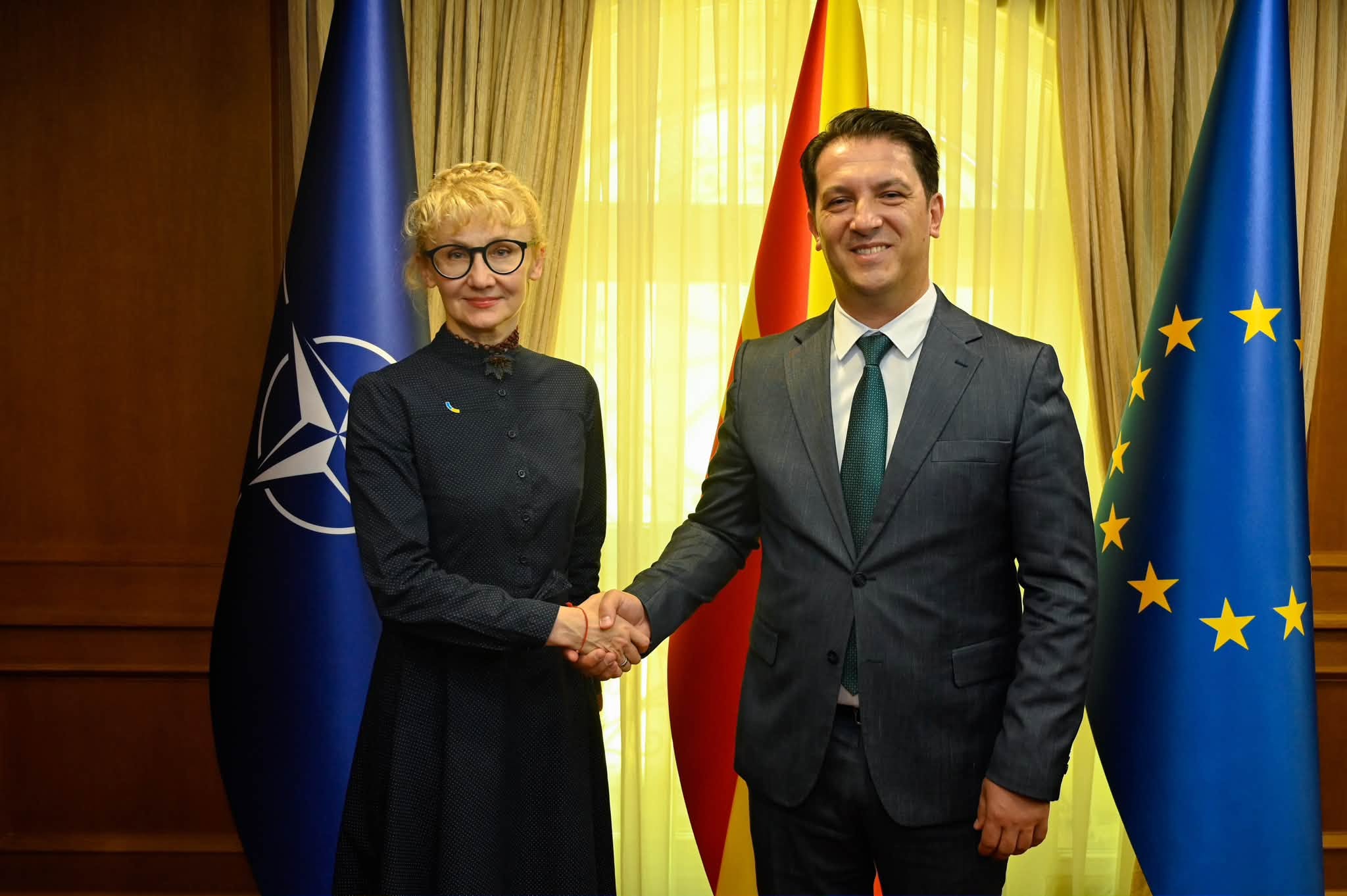 Bekim Sali takon ambasadoren ukrainase  Maqedonia e Veriut mbështet rrugën evropiane të Ukrainës