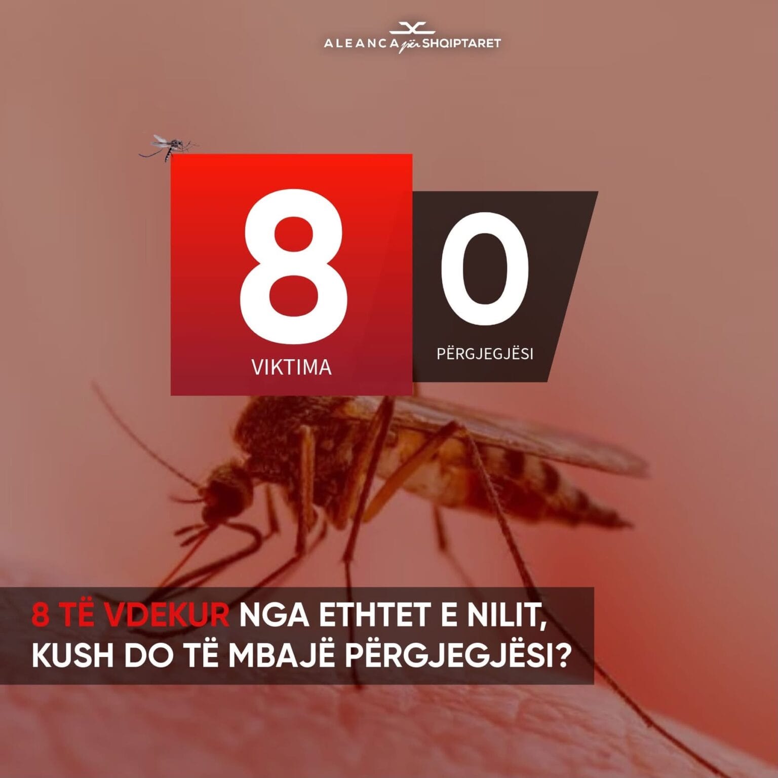 ASH  Tetë të vdekur nga Ethet e Nilit Perëndimor në 1 8 milionë banor