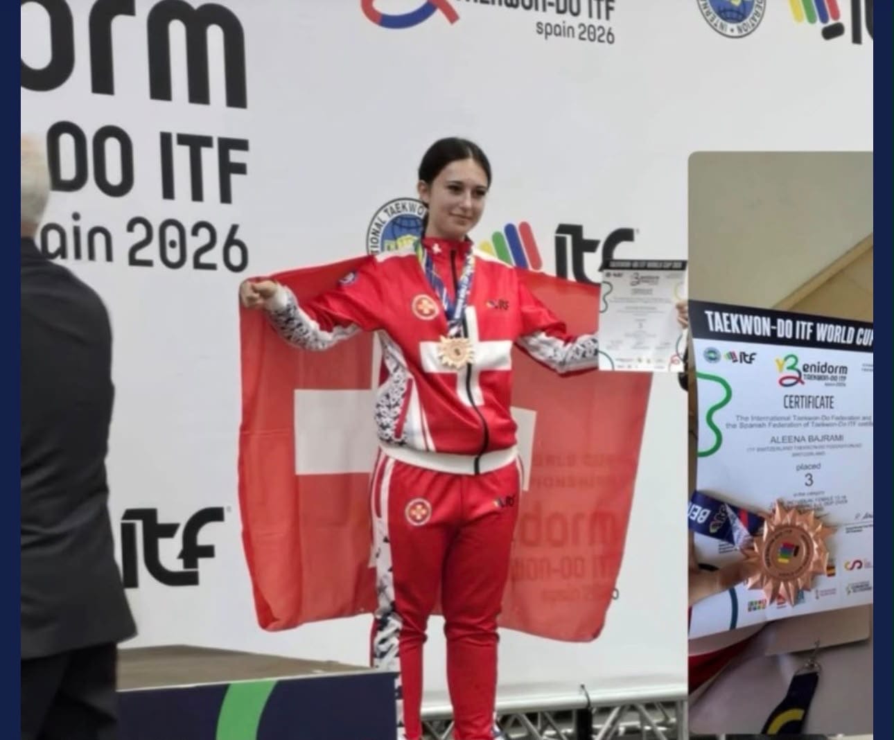 Alena Bajrami nga Shkupi në podiumin botëror   e treta në botë në Taekwon Do