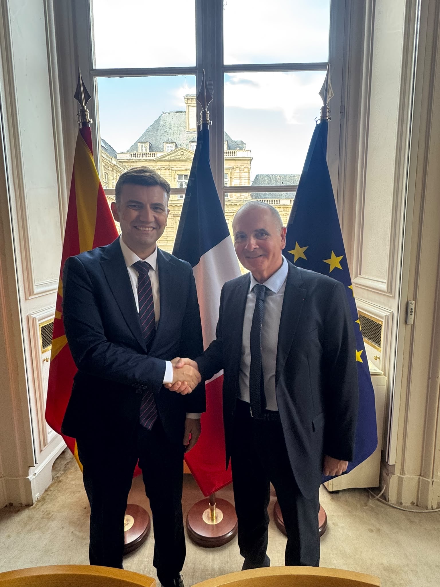Osmani nga Parisi  Perspektiva evropiane e Maqedonisë së Veriut dhe Marrëveshja e Ohrit në fokus të takimeve në institucionet franceze
